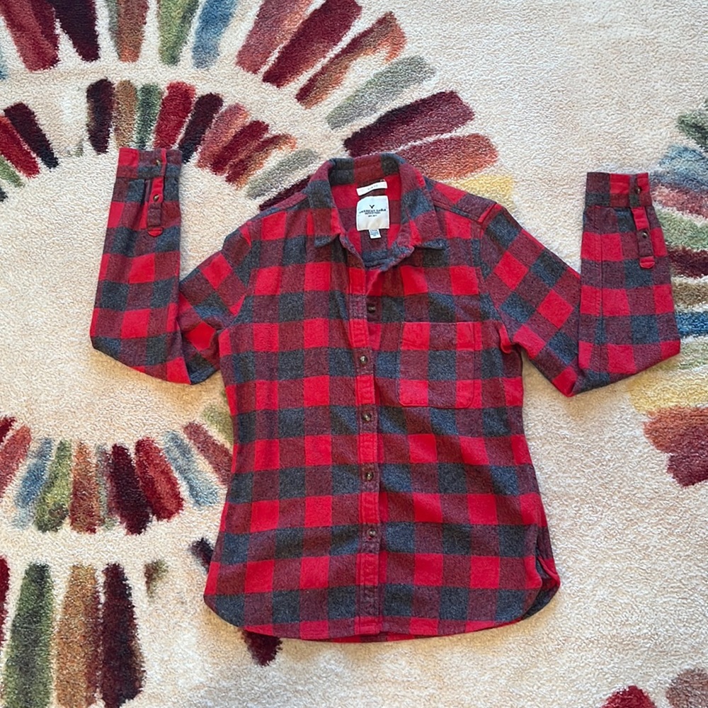 American Eagle Flannel button-up shirt